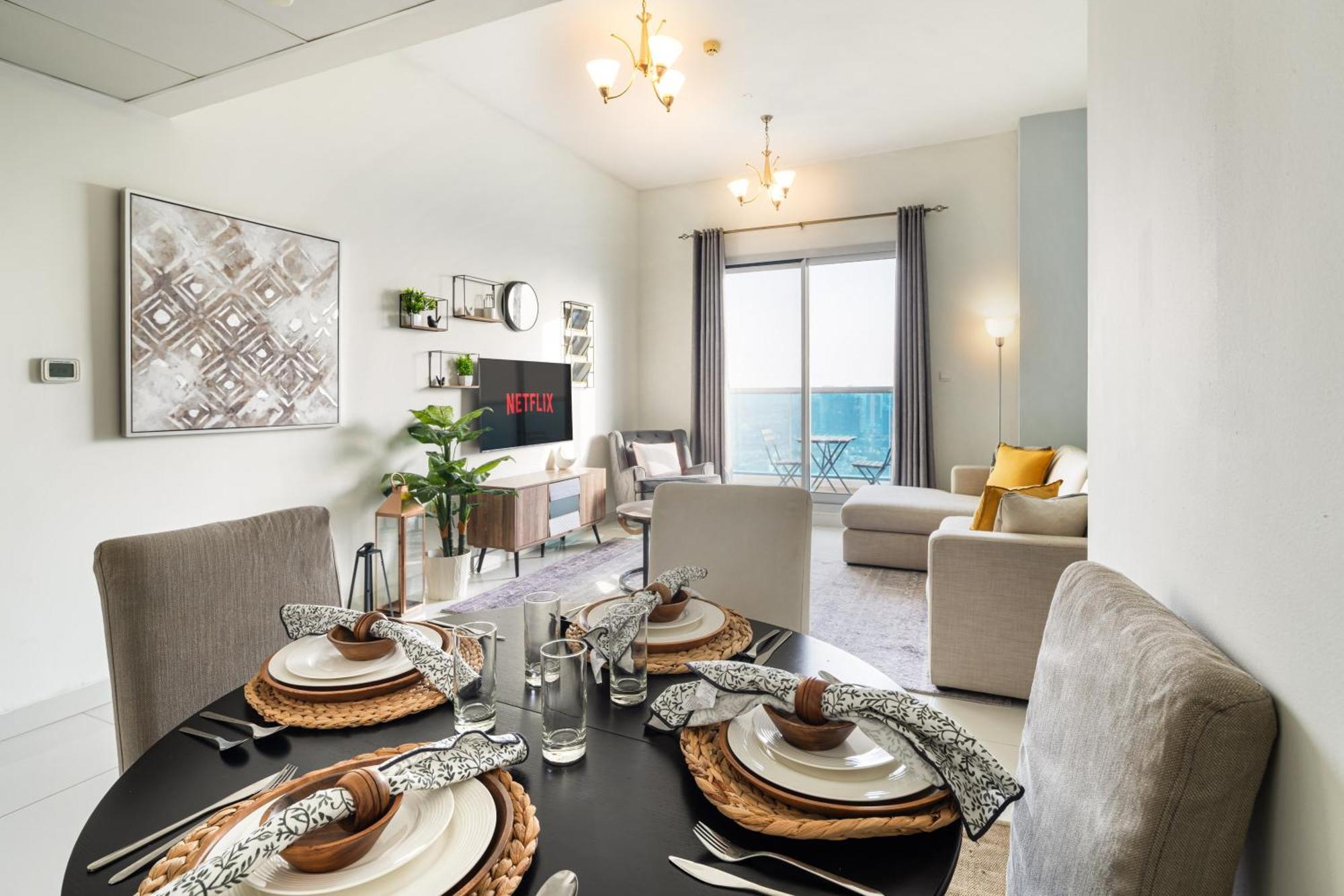 Apartment Furnished 2bhk In Elite 3 Sports Dubai